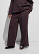 High-waisted sweatpants with wide legs, Brown, Model image number 2