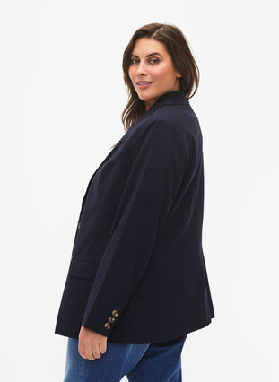 Classic blazer with button closure, Night Sky, Model image number 1