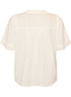 Cotton blouse with decorative bands, Vanilla, Packshot image number 1