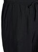 Loose shorts in linen and viscose, Black, Packshot image number 2
