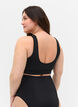 Bikini top with a round neckline, Black, Model image number 1