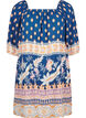 Beach dress in viscose with print, Blue, Packshot image number 0