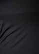 Fitted basic top in a smooth fabric, Black, Packshot image number 2