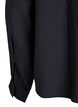 Shirt blouse with button detail at the back, Black, Packshot image number 3
