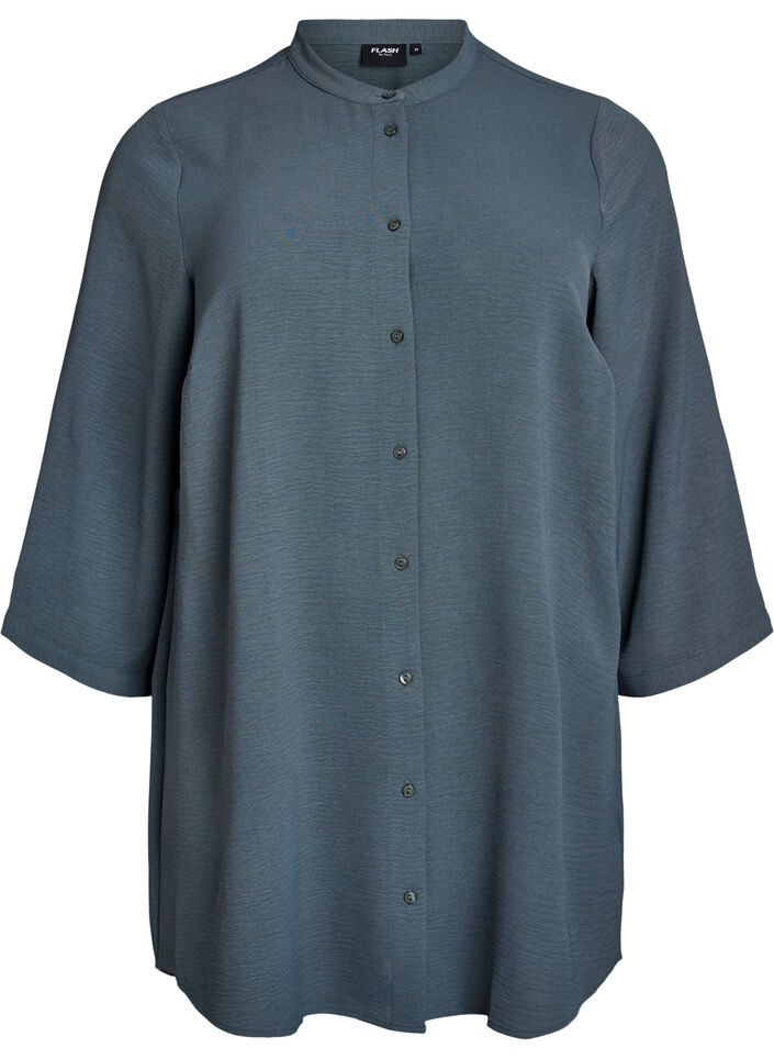 FLASH - Tunic with 3/4 sleeves, Green, Packshot image number 0
