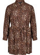 Shirt dress with tie belt and long sleeves, Brown, Packshot image number 0