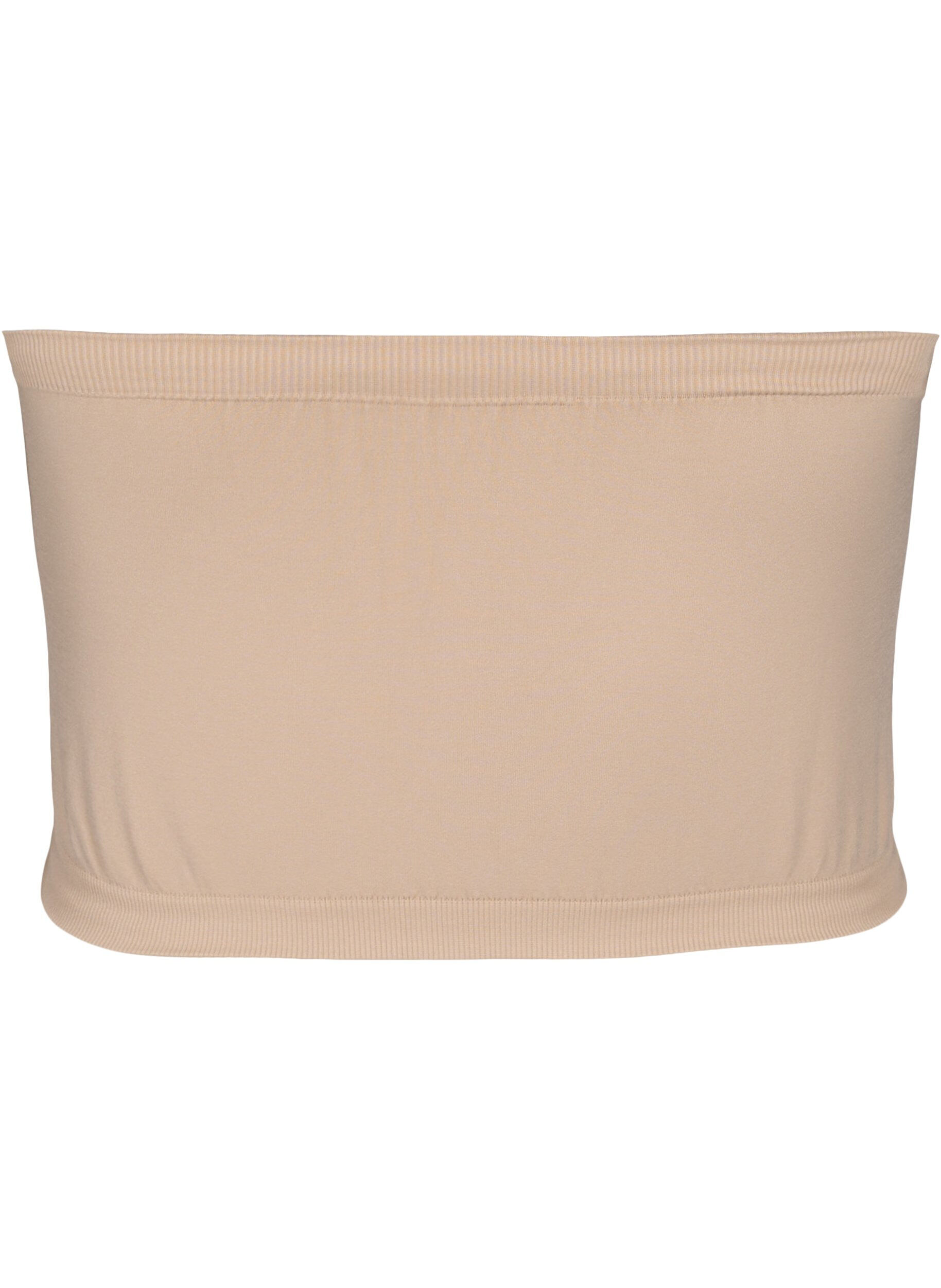 Zizzifashion Tube bra, Beige, Packshot image number 1