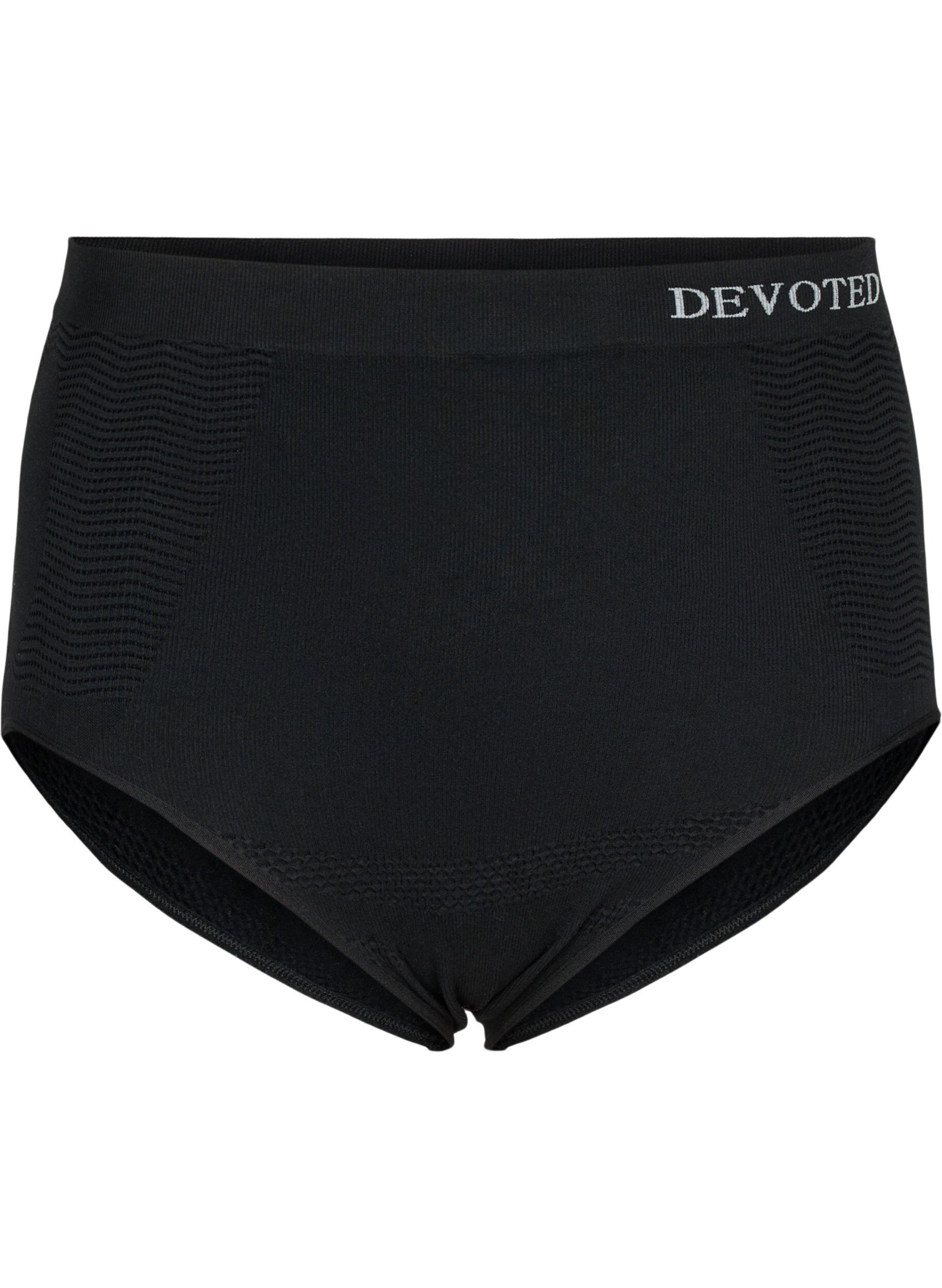 Zizzifashion Seamless knickers with high waist, Black, Packshot image number 0