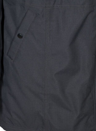 Waterproof winter jacket with a hood, Black, Packshot image number 3