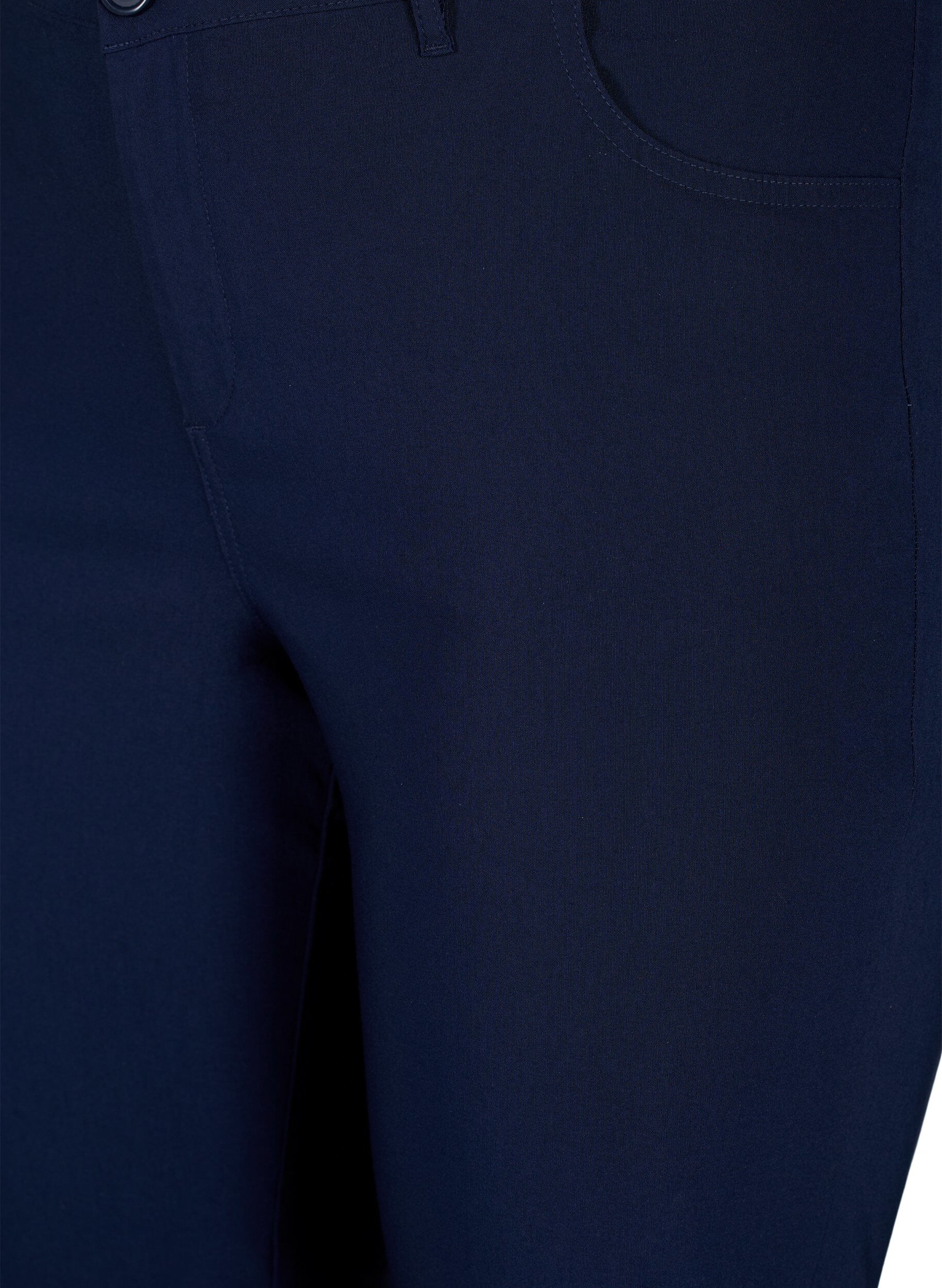 Zizzifashion Classic pants in a viscose mix, Blue, Packshot image number 2
