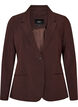 Classic blazer with a single button closure, Brown, Packshot image number 0