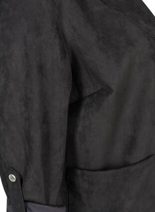 Open jacket with large pockets, Black, Packshot image number 3