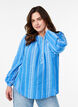 Blouse with embroidered pattern, Blue, Model image number 0