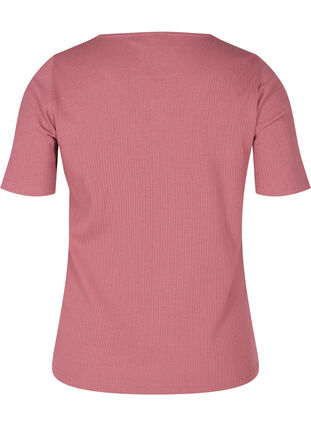 Short-sleeved T-shirt with buttons, Deco Rose, Packshot image number 1