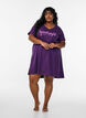 Organic cotton nightgown with v-neck, Purple, Model image number 1