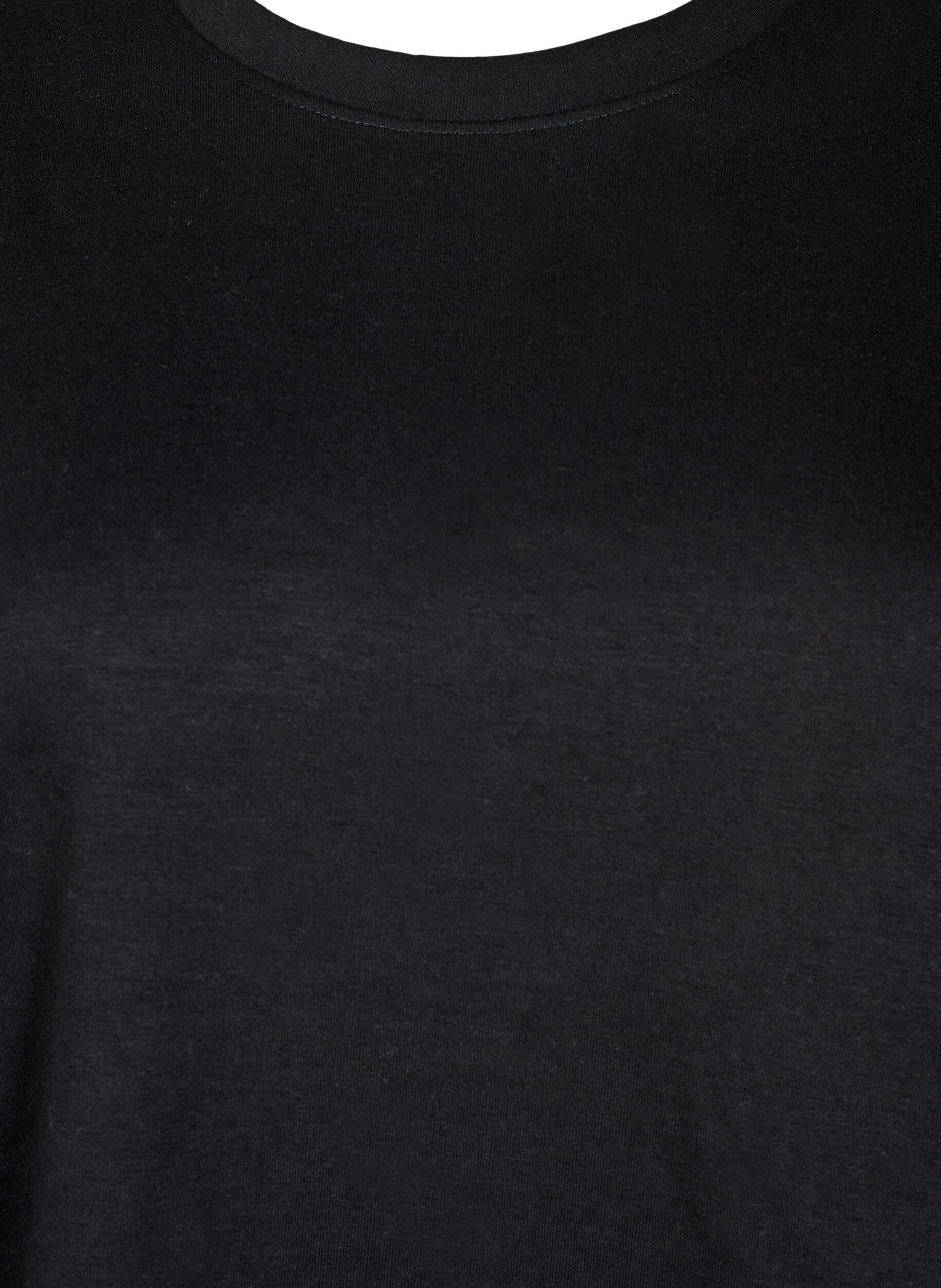 ZizzifashionSweatshirt with crew neck, Black, Packshot image number 2