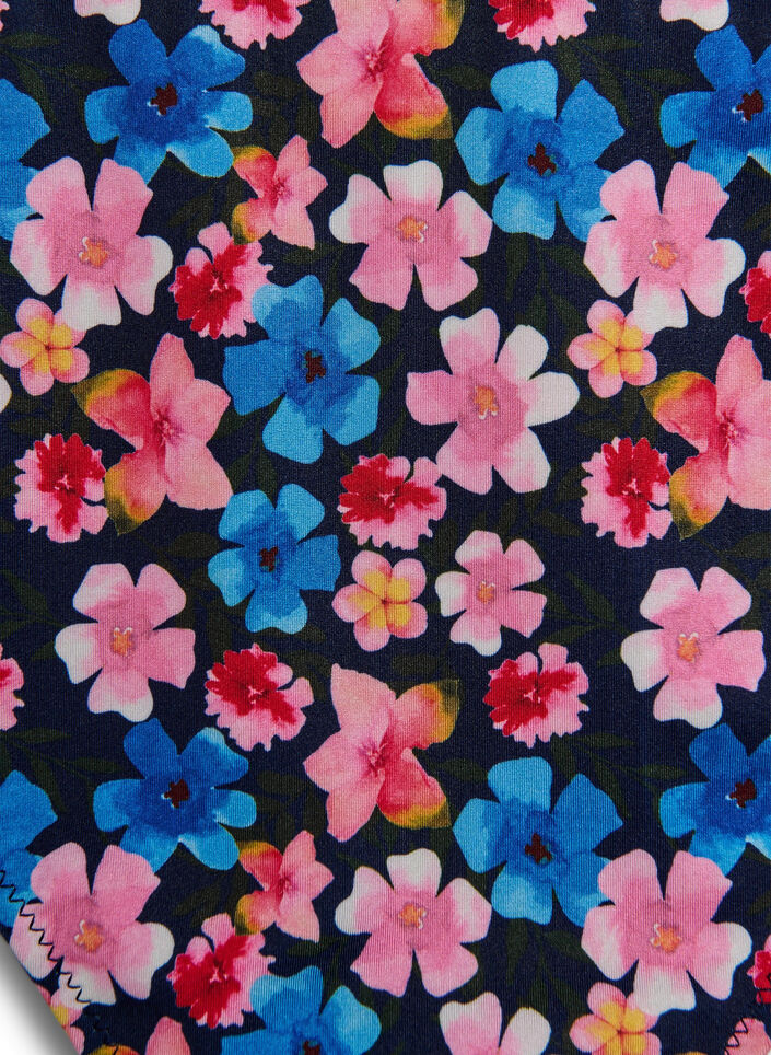 Floral brazilian bikini bottoms, Red, Packshot image number 2