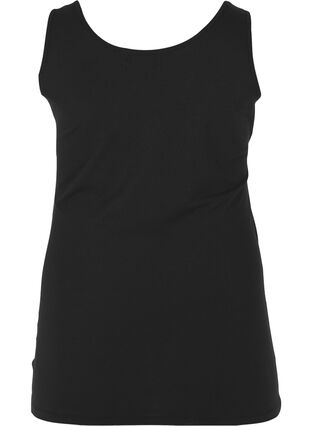 Basic vest top, Black, Packshot image number 1