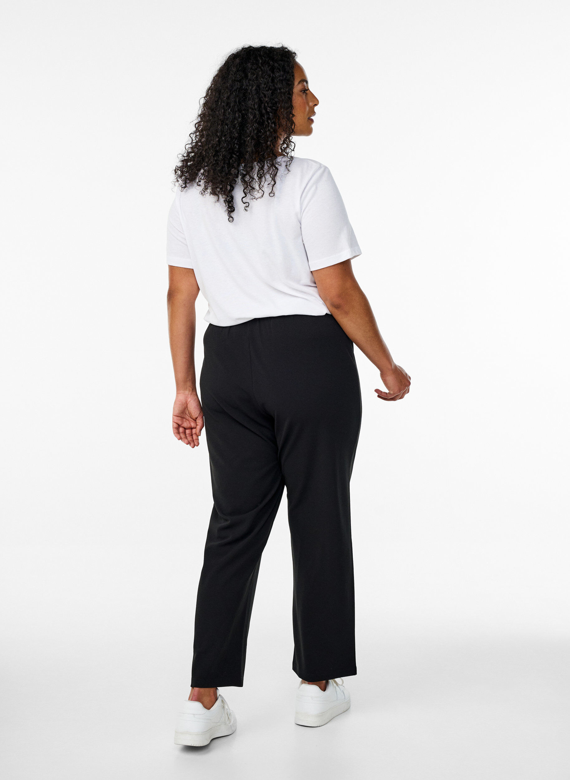 ZizzifashionFLASH - Trousers with straight fit, Black, Model image number 1