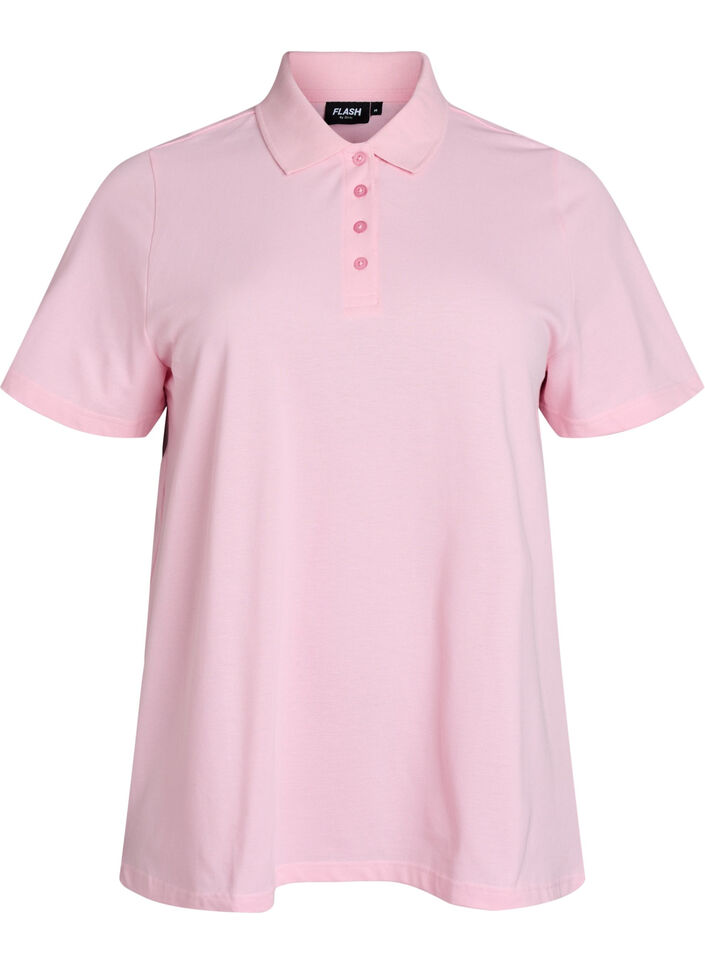 Polo shirt with short sleeves, Rose, Packshot image number 0