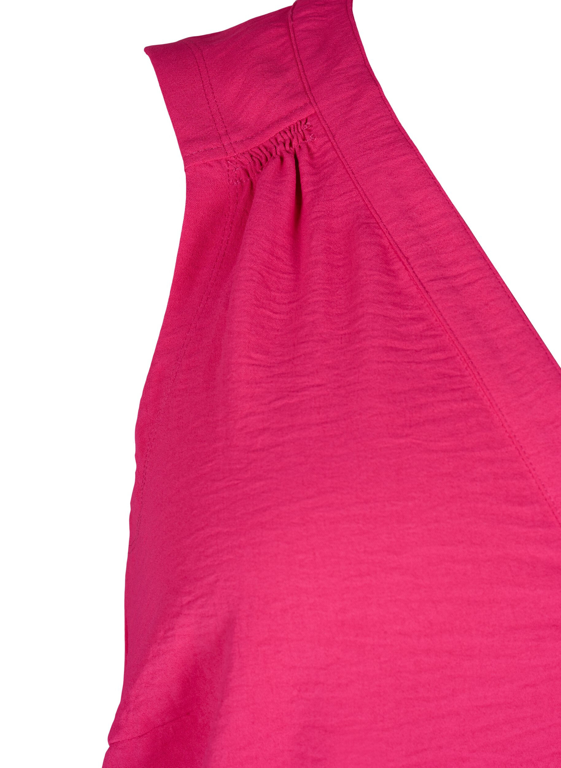 Zizzifashion Sleeveless top with wrinkle details, Pink, Packshot image number 3
