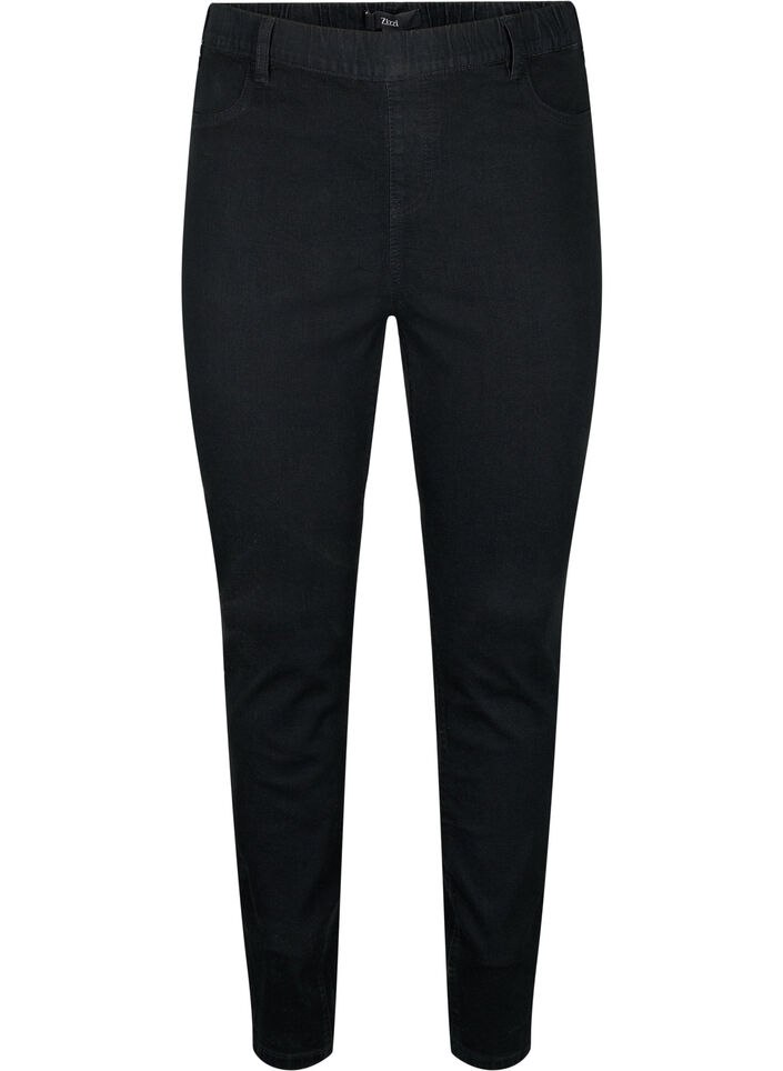Jeggings with back pockets, Black, Packshot image number 0