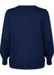 Viscose knit cardigan with buttons, Navy Blazer, Packshot image number 1