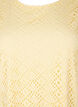 Knee-length dress with eyelet pattern and short sleeves, Yellow, Packshot image number 2