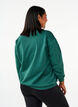 Sweatshirt with terry text, Green, Model image number 2