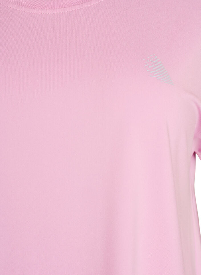 Solid-coloured training T-shirt, Pink, Packshot image number 2
