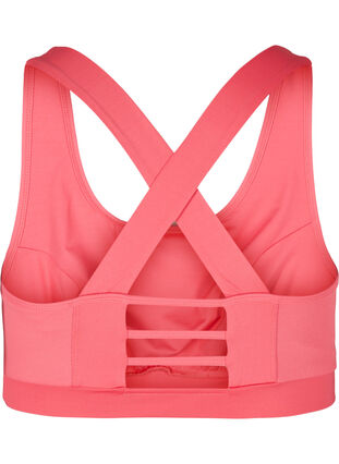 Sports top with a decorative details on the back, Calypso Coral, Packshot image number 1