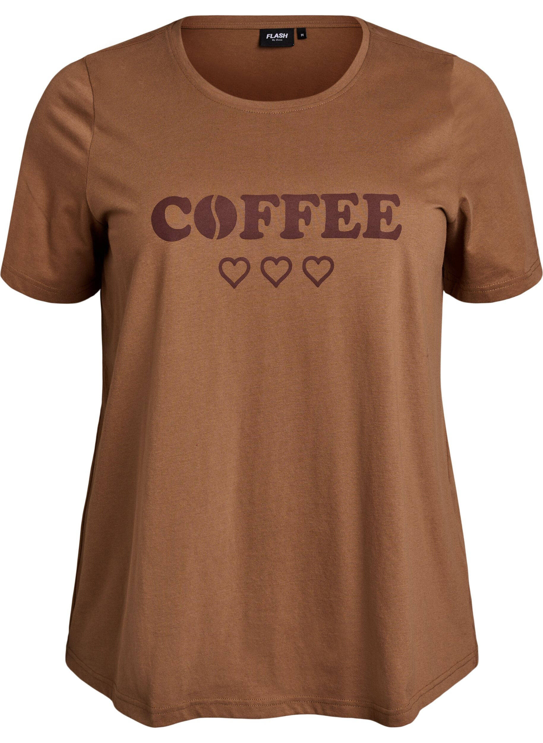 ZizzifashionT-shirt with motif, Brown, Packshot image number 0