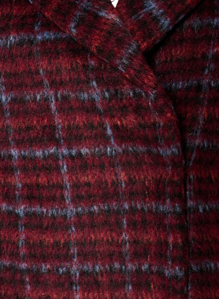 Checked jacket with pockets, Red, Packshot image number 2
