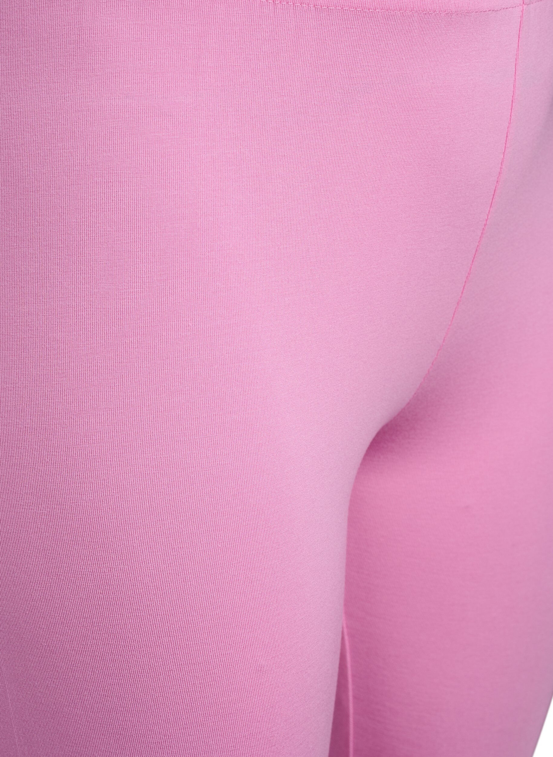 Zizzifashion Basic leggings in viscose, Pink, Packshot image number 2