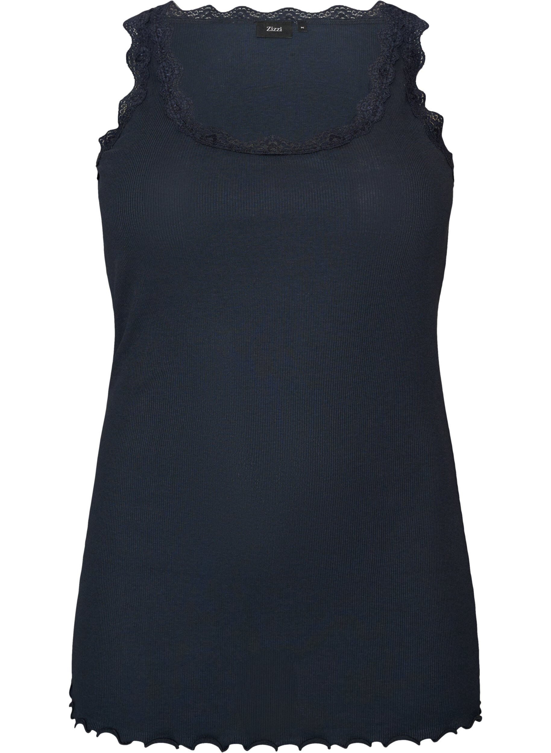 Top with lace trim