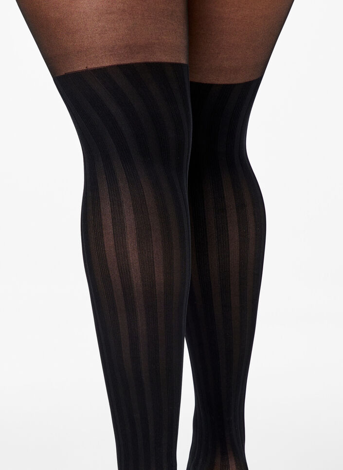 Overknee-look tights in 50 denier, Black, Packshot image number 2