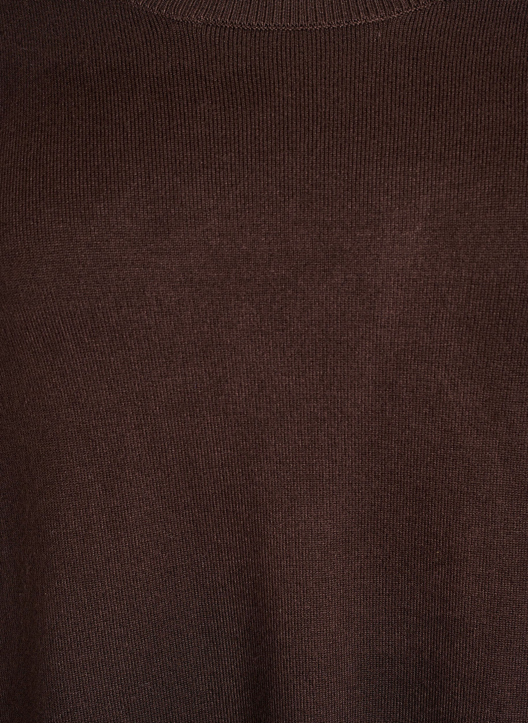 ZizzifashionKnitted blouse with side buttons, Brown, Packshot image number 2