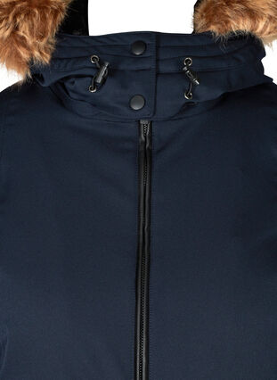 Winter jacket with zip and pockets, Night Sky, Packshot image number 2