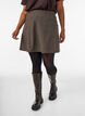Small check A-line skirt, Brown, Model image number 3