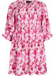 Smocked dress with floral print, Pink, Packshot image number 0