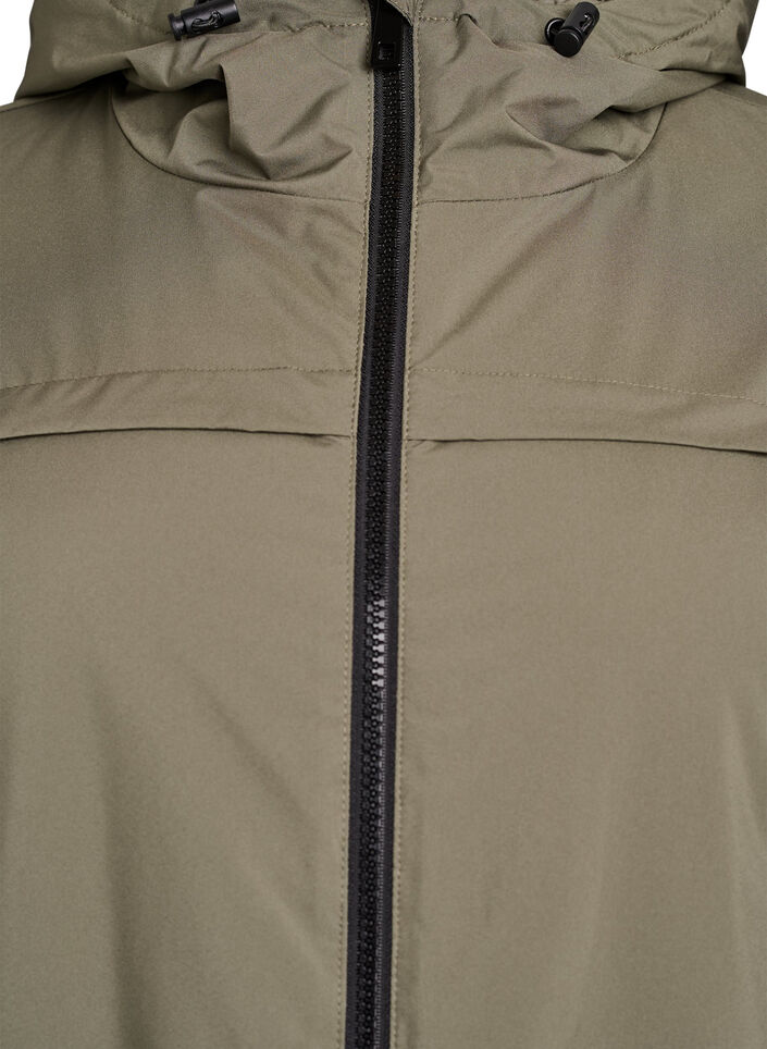 Lightweight padded parka with a hood, Green, Packshot image number 2