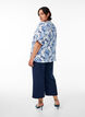 Loose trousers with 7/8 length, Blue, Model image number 1
