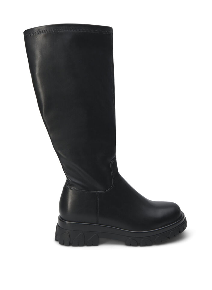 Boot with long shaft, Black, Packshot image number 0