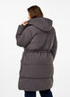Puffer coat with adjustable waist, Grey, Model image number 2