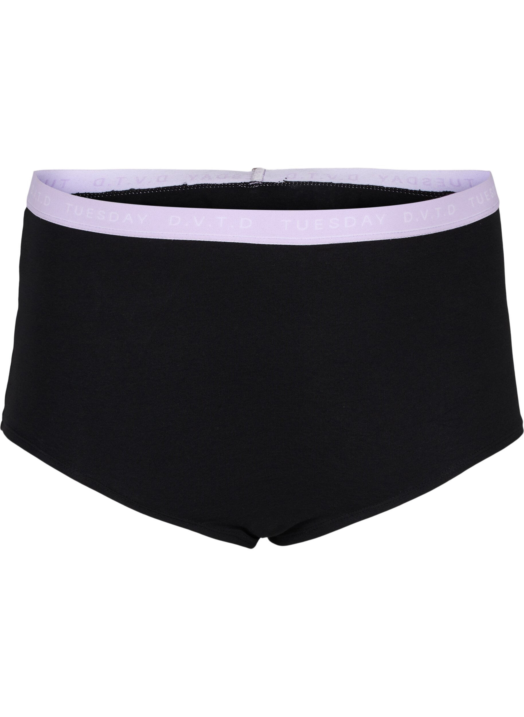 Zizzifashion Cotton days-of-the-week hipsters in a 7-pack, Multi Pastel Pack, Packshot image number 3