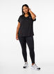 Training tights with fleece lining, Black, Model image number 1