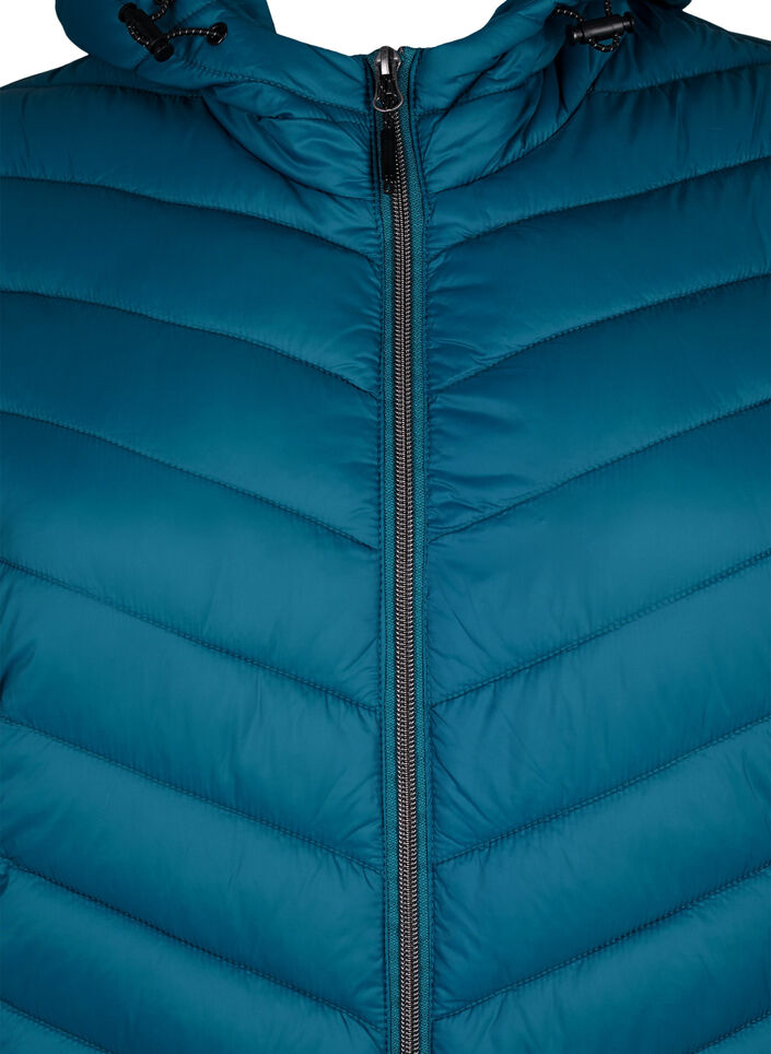 Lightweight jacket with hood, Petrol, Packshot image number 2