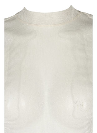 Mesh blouse with lurex, Birch ASS, Packshot image number 2