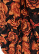 Short cotton dress with an elasticated hem and long sleeves, Black, Packshot image number 3
