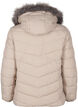 Short puffer jacket with hood, Beige, Packshot image number 1